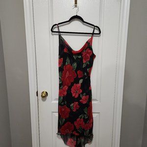 Black and Red Floral Dress